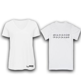 Csak a zene – póló – fehér